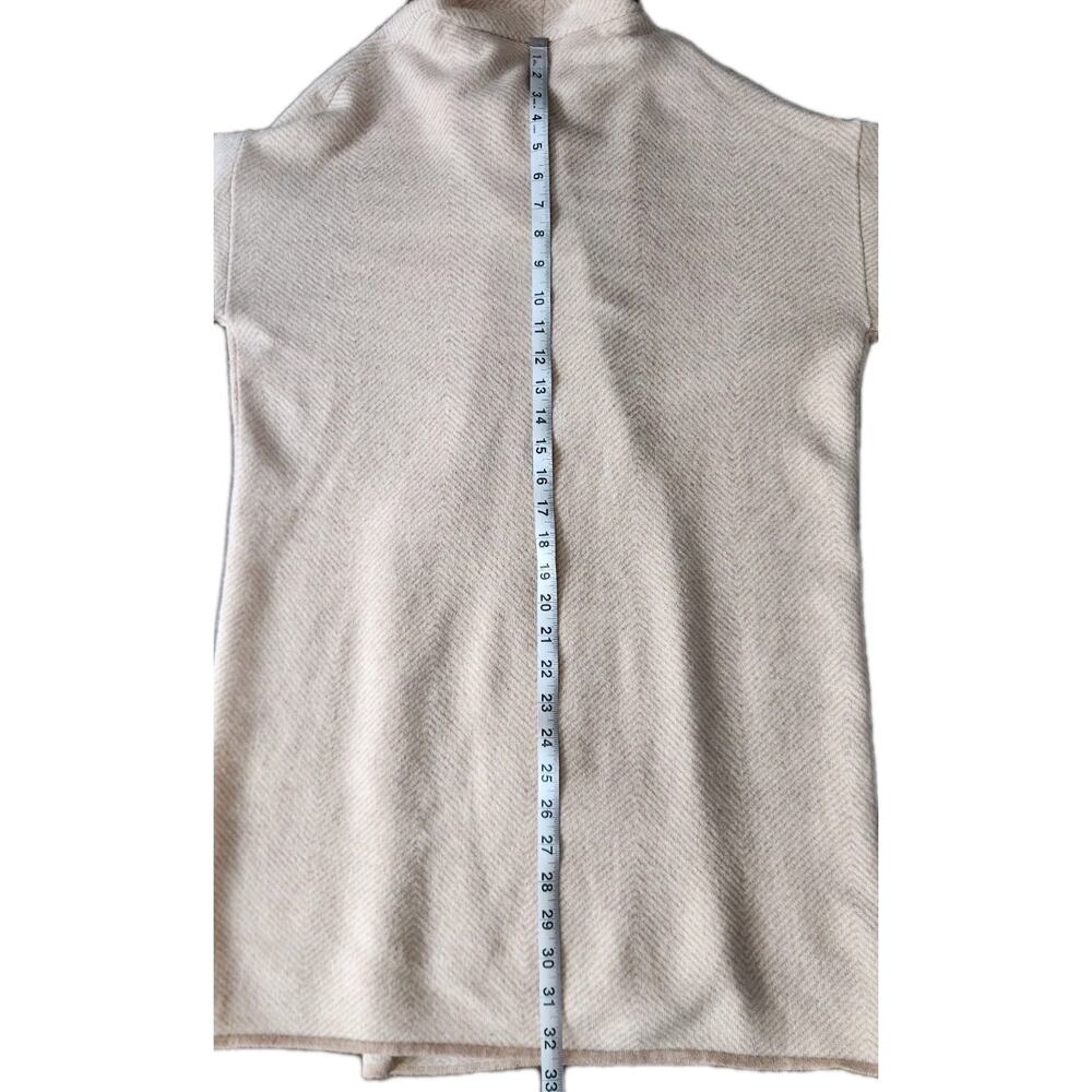 Jmclaughlin Cashmere Wool Blend Beige Tan Striped Open Front Long Cardigan Sz XS - Picture 8 of 8
